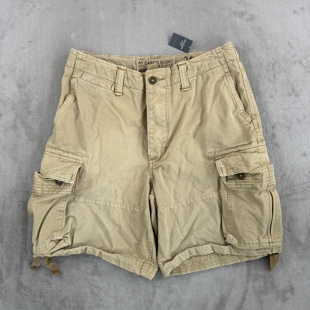 Vintage Dead Stock Y2K Paratrooper Abercrombie Fitch Cargo Shorts Men 34 NWT
